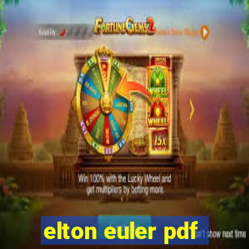 elton euler pdf